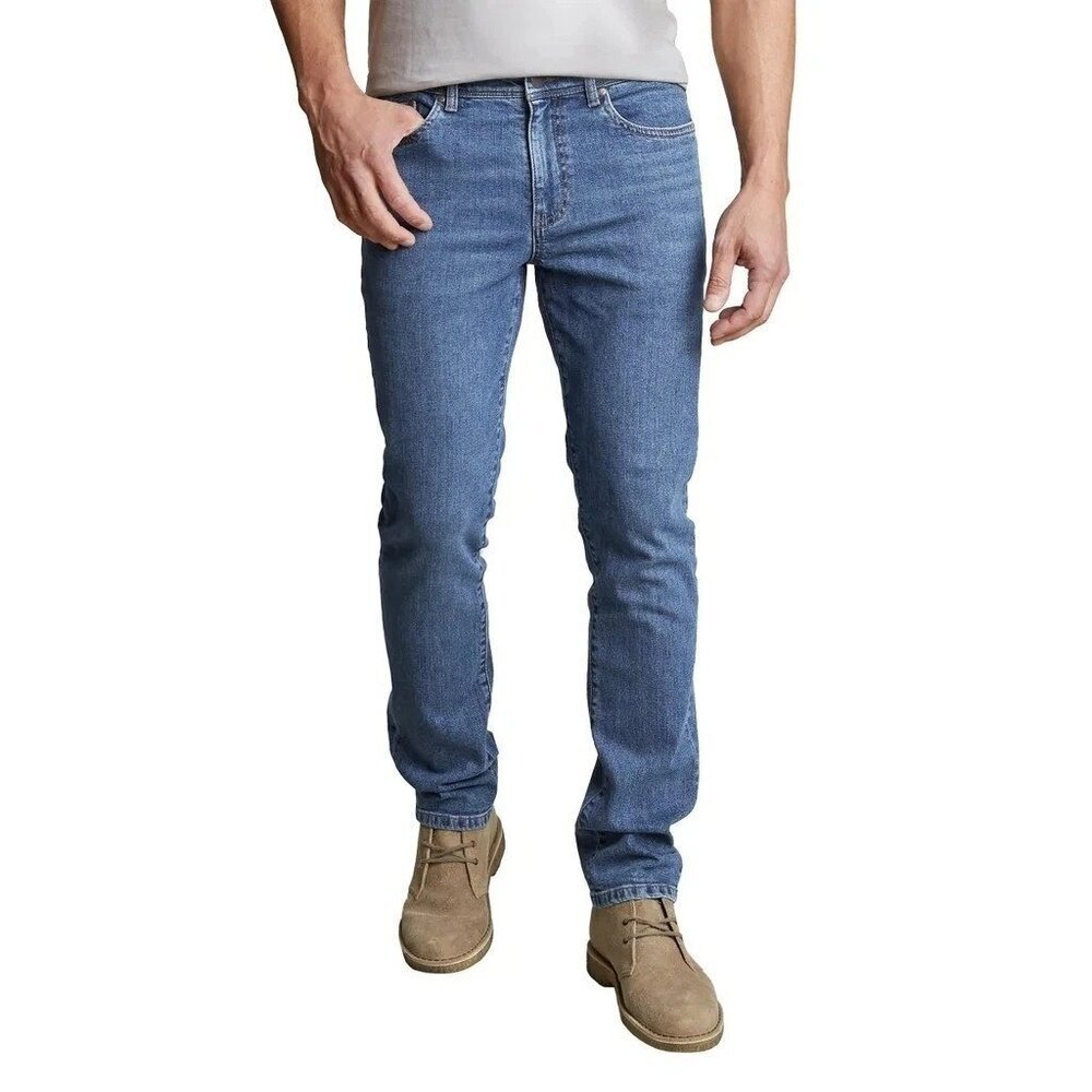 English Laundry Men's 30x34 Harrow Straight Fit Jeans Low Impact Wash Blue i1771